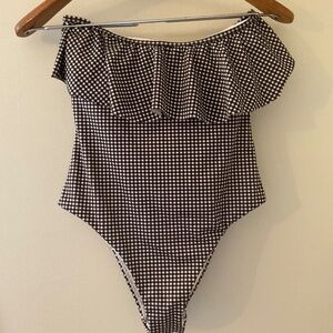 🌼 Strapless * Ruffled * Gingham SUIT 🔥